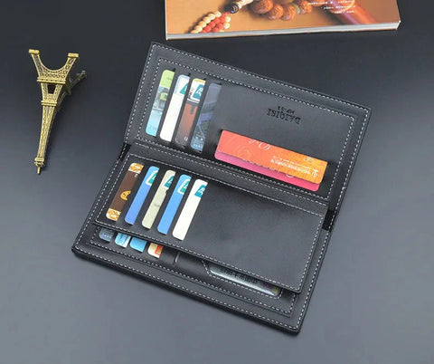 Leather Long Wallet For Men Card Holder.